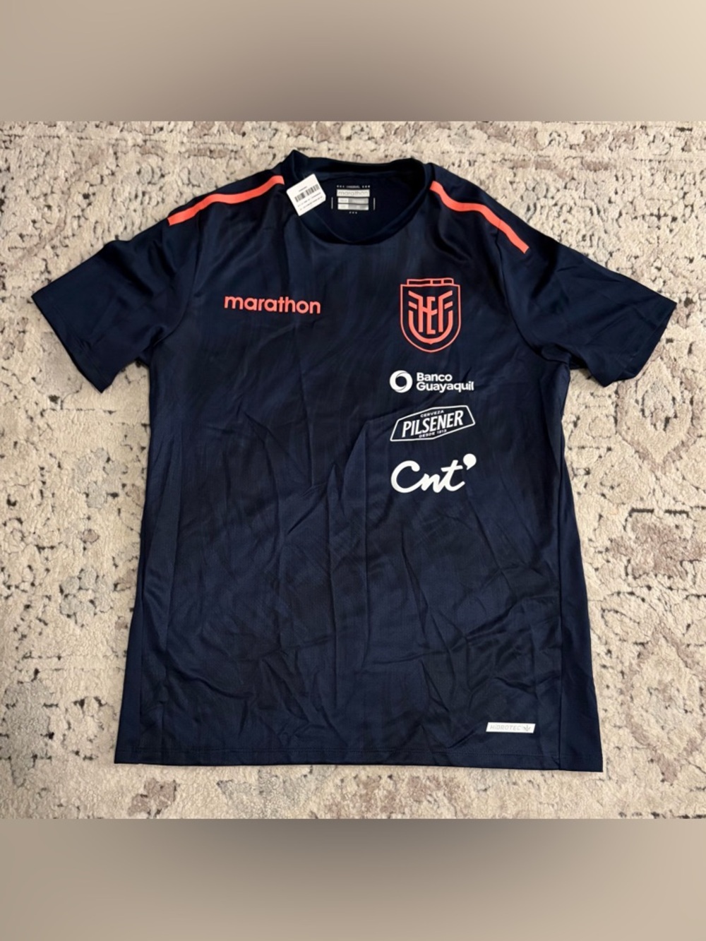 Marathon Authentic Ecuador National Team Navy Training Jersey Men’s Sz: M